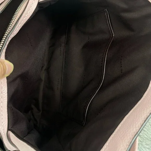 Coach Dalton 31 Leather Shoulder Bag Aurora Pink - Picture 7 of 15